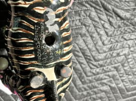 Ardmore Ceramic Studio; Zebra and birds candle holder