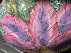 Ardmore Ceramic Studio; Zebra and flower vase