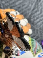 Ardmore Ceramic Studio; Hoopoe and flower vase