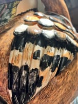 Ardmore Ceramic Studio; Hoopoe and flower vase