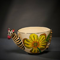 Ardmore Ceramic Studio; Set of six animal bowls