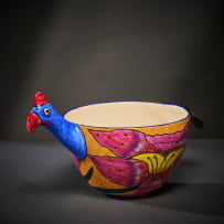 Ardmore Ceramic Studio; Set of six animal bowls