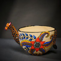 Ardmore Ceramic Studio; Set of six animal bowls