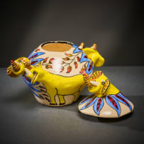 Ardmore Ceramic Studio; Elephant sugar bowl