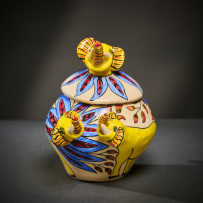 Ardmore Ceramic Studio; Elephant sugar bowl