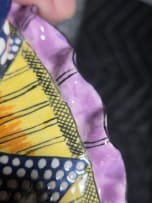 Ardmore Ceramic Studio; Zebra and guineafowl stem bowl with handles