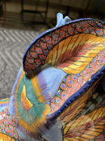 Ardmore Ceramic Studio; Blue zebra and flower tureen