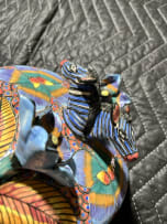 Ardmore Ceramic Studio; Blue zebra and flower tureen