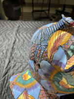 Ardmore Ceramic Studio; Blue zebra and flower tureen
