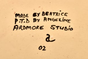 Ardmore Ceramic Studio; Blue elephant bowl
