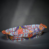 Ardmore Ceramic Studio; Chameleon and flower platter