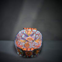 Ardmore Ceramic Studio; Chameleon and flower platter