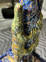 Ardmore Ceramic Studio; Crocodile candlestick