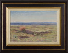 Jacob Hendrik Pierneef; Springbokvlakte der Waterberg Transvaal,Voorjaar (Springbok Flats, Waterberg, Spring)