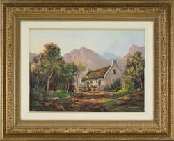 Gabriel de Jongh; Landscape with Cottage