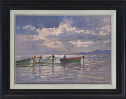 Roelof Rossouw; Fishermen, Muizenberg