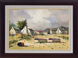 Phillip Britz; Fisherman's Cottages and Boats