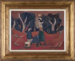 Maurice van Essche; Two Women in a Landscape