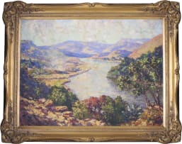 Edward Roworth; Mountainous Landscape with River