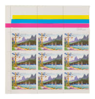 Walter Battiss; Fook Island Postage Stamps, four