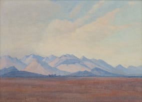 Jacob Hendrik Pierneef; A Mountainous Landscape