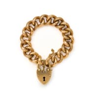 Heart padlock bracelet