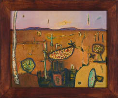 Hermann Niebuhr; Abstract Landscape with Trees