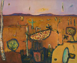 Hermann Niebuhr; Abstract Landscape with Trees