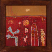 Hermann Niebuhr; Abstract Landscape with Cacti