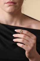 Diamond halo ring