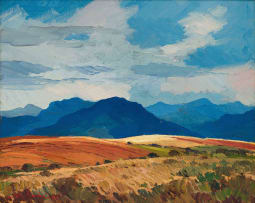 Piet van Heerden; Mountainous Landscape
