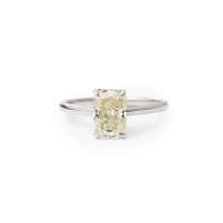 Hidden halo solitaire ring