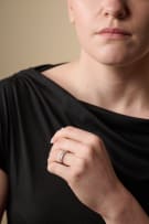 Baguette-cut diamond band