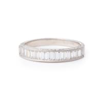 Baguette-cut diamond band