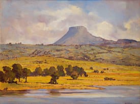 Dale Elliott; Landscape with Small Mountain