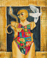 Michael Heyns; Figure with Snake and Dove