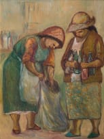 Amos Langdown; Women with Glass Bottles
