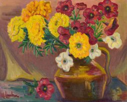 Maggie Laubser; Still Life with Flowers