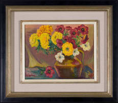 Maggie Laubser; Still Life with Flowers