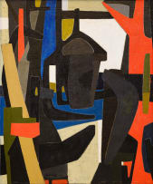 Erik Laubscher; Young Family (recto); Construction (verso)
