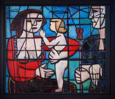 Erik Laubscher; Young Family (recto); Construction (verso)