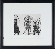 William Kentridge; Three Figures, from Give and Take series