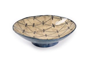 Ruan Hoffmann; Large charger with line and leaf motif