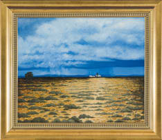 Michael Costello; Arid Landscape with House in the Distance