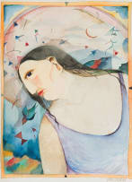 Hannetjie de Clercq; Portrait with Birds