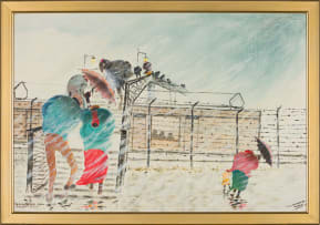 John Koenakeefe Mohl; Rainstorm on the Bridge, in Soweto (S.A)