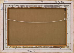 Larry Scully; Abstract in Ochre Red