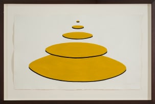 Joachim Schönfeldt; Social Pyramid Diagram (Yellow), from The Model Men series