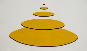 Joachim Schönfeldt; Social Pyramid Diagram (Yellow), from The Model Men series