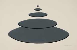 Joachim Schönfeldt; Social Pyramid Diagram (Grey), from The Model Men series